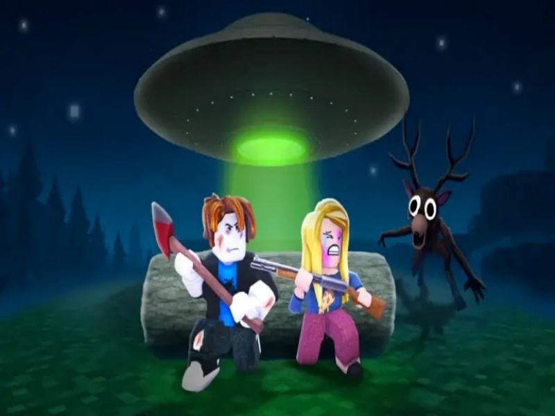 Không khí kinh dị được xây dựng qua đồ họa và âm thanh trong hack 99 Nights In The Forest