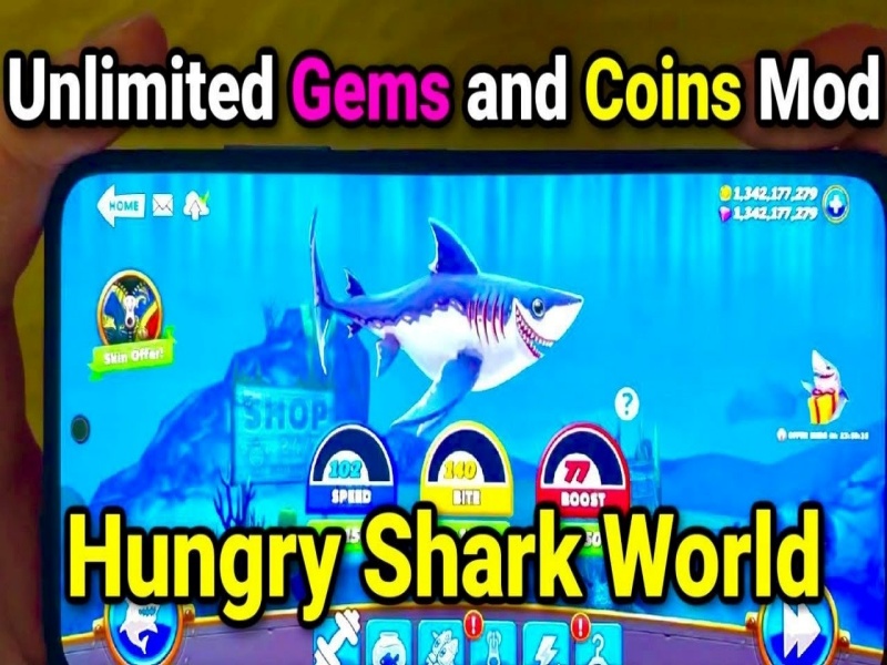 Phiên Bản Hungry Shark World Hack
