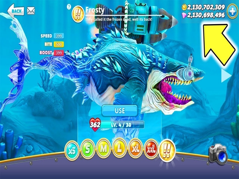 Phiên Bản Hungry Shark World Hack cường hóa khả năng tấn công
