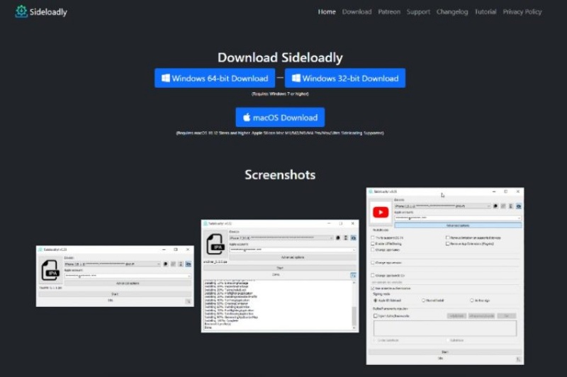 Chuẩn bị công cụ Sideloadly