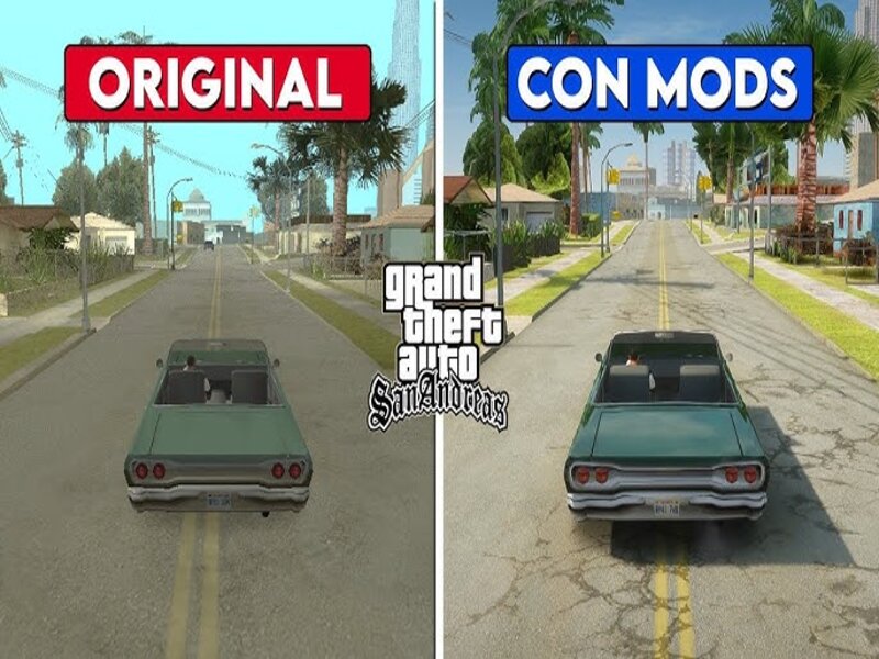 Sự khác biệt giữa GTA San Andreas Và GTA San Mod Xe Độ