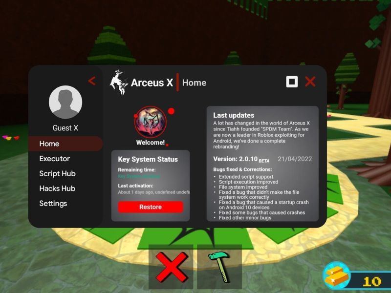 Arceus x có nhiều tính năng hiện đại và thú vị