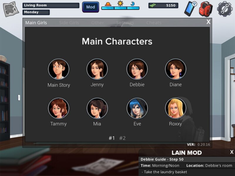 Nâng cấp kỹ năng trong Summertime Saga Apk