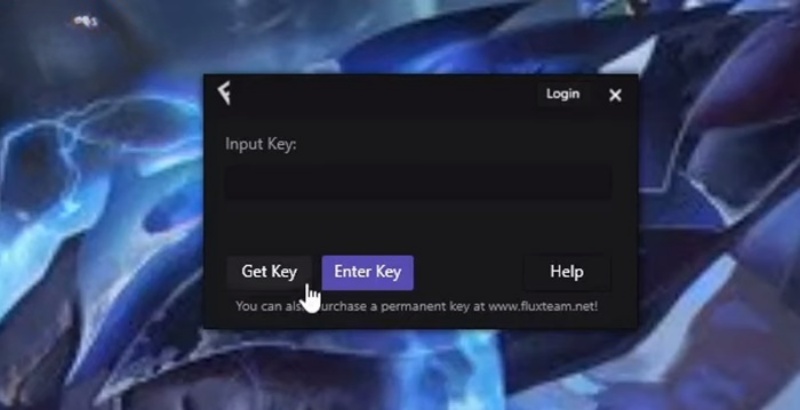 nhấn vào “Get Key