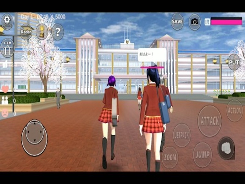 Gameplay Thú Vị Trong Sakura School Simulator Apk
