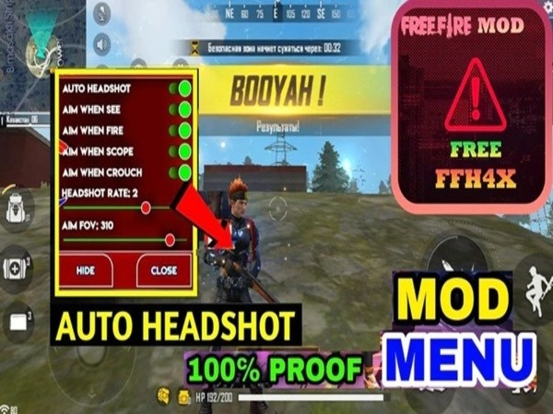 Hack Headshot & Auto Aim Trong Hack Free Fire