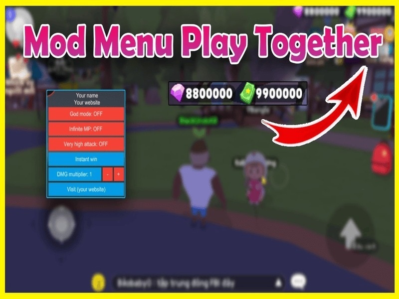 Menu Mod Tiện Lợi Trong Hack Play Together VNG