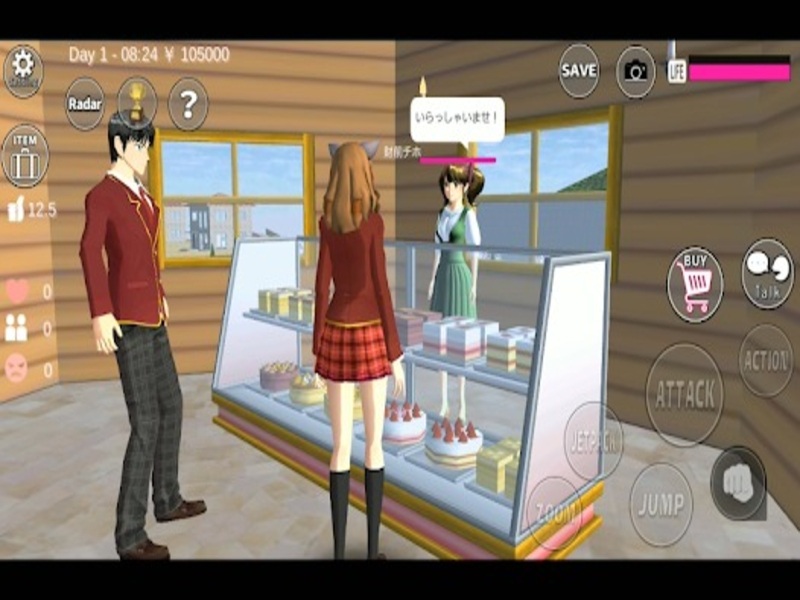 Thế Giới Mở Rộng Lớn Trong Sakura School Simulator Mod Apk
