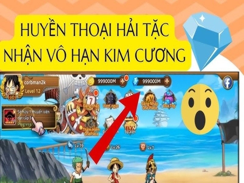 Tính Năng Vô Hạn Tiền và Kim Cương Trong Hack Huyền Thoại Hải Tặc