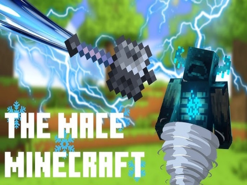 Chế tạo vũ khí Mace trong game Androidmentor Minecraft v1.21.62