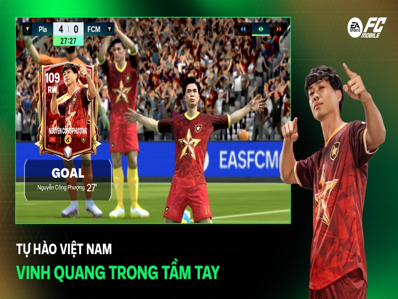Hack Fc Mobile Vn Mod Apk có Chất lượng đồ họa 3D sống động