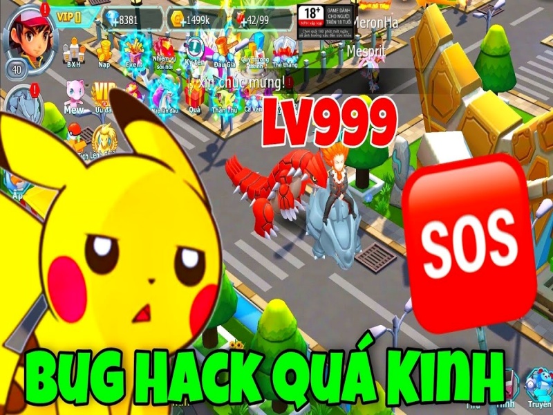Các Tính Năng Nổi Bật Trong Bản Hack Pokemon Đại Chiến Androidmentor