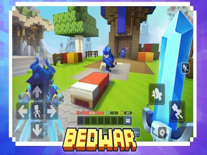 Đồ hoạ khối vuông 3D sống động Trong Bản Hack Blockman Go