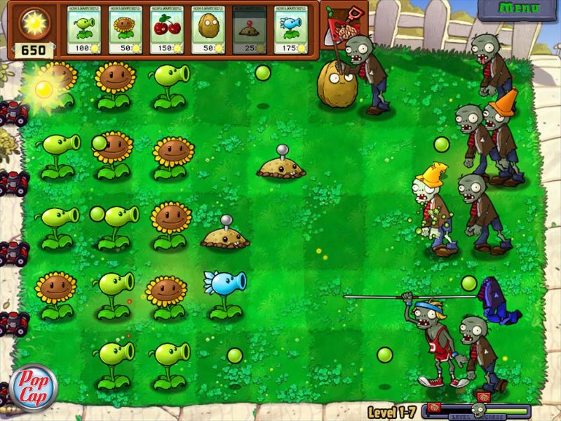 Lối chơi chiến thuật ph&ograve;ng thủ với Plants Vs Zombies Hack