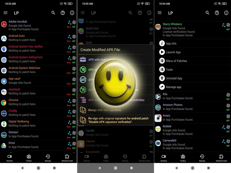 Lucky Patcher Apk gỡ quảng cáo cho ứng dụng Android