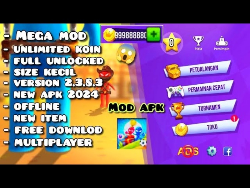 Các Tính Năng Đặc Biệt Trong Bản Stickman Party Hack