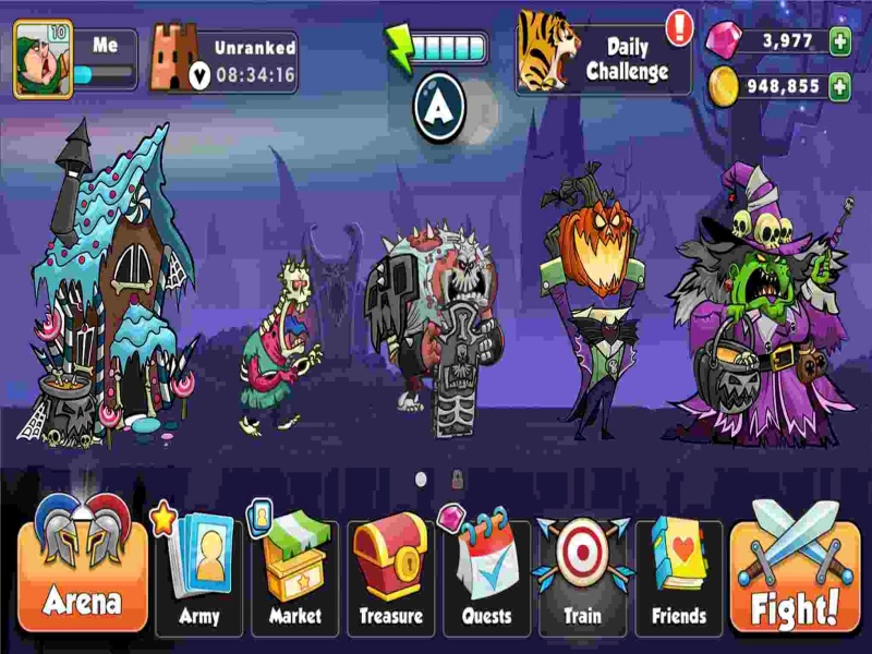 Lối chơi chiến thuật thả quân màn hình ngang trong Game Tower Conquest Hack